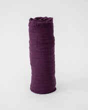 Load image into Gallery viewer, Plum Cotton Muslin Swaddle Blanket
