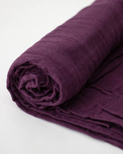 Load image into Gallery viewer, Plum Cotton Muslin Swaddle Blanket
