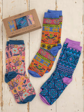 Load image into Gallery viewer, Boxed Boho Sock Set
