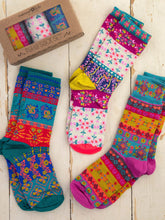 Load image into Gallery viewer, Boxed Boho Sock Set
