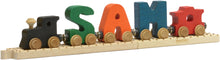 Load image into Gallery viewer, Letter M- Bright Colored Wooden Name Train
