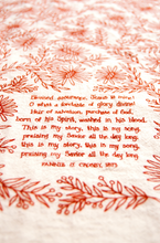 Load image into Gallery viewer, Blessed Assurance- Hymn tea towel
