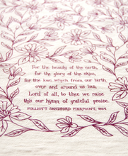 Load image into Gallery viewer, For the beauty- Hymn tea towel
