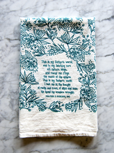 Load image into Gallery viewer, This is my Father&#39;s world- hymn tea towel
