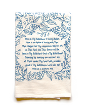 Load image into Gallery viewer, Great is Thy faithfulness- hymn tea towel
