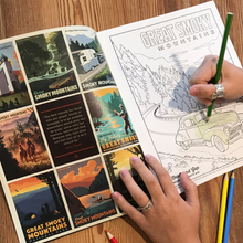 Load image into Gallery viewer, Illustrated Guide to Great Smoky Mountains National Park- Coloring Book
