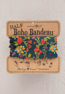 Forest Flowers Half Boho Bandeau