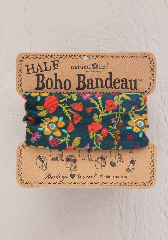 Forest Flowers Half Boho Bandeau