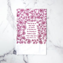 Load image into Gallery viewer, Blest Be the Tie- hymn tea towel
