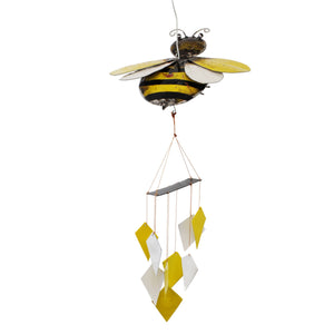Honey Bee Upcycled Oil Drum Wind Chime