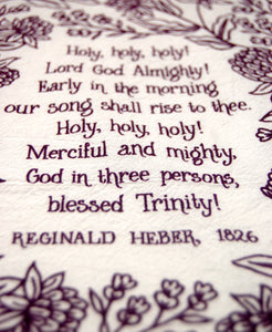 Holy, Holy, Holy! Hymn Tea Towel