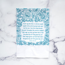 Load image into Gallery viewer, How Great Thou Art- hymn tea towel
