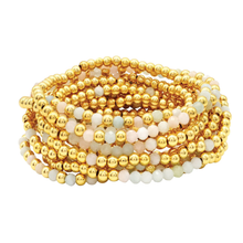 Load image into Gallery viewer, Gold &amp; Crystal Stone Bracelets
