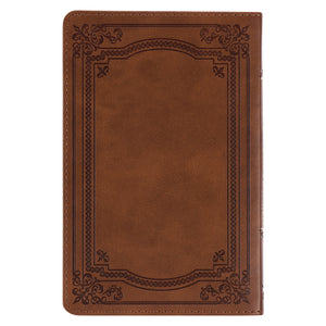 101 Devotions for Men Tawny Brown Faux Leather Devotional - 1 Timothy 6:11