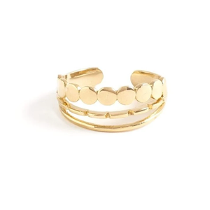 Triple Row Adjustable Ring