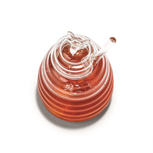 Load image into Gallery viewer, Handblown Glass Honey Pot
