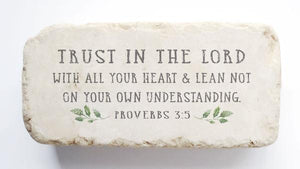 Proverbs 3:5 Scripture Stone