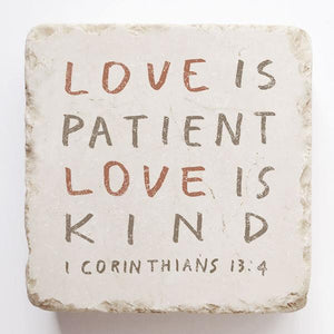 1 Corinthians 13:4 Stone- Love is Patient Love is Kind