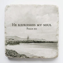 Load image into Gallery viewer, Psalm 23:3 Scripture Stone
