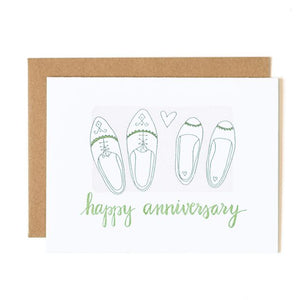 Happy Anniversary Shoes Card