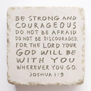 Joshua 1:9 Stone