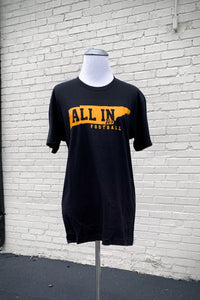 All in for Football Tee Black