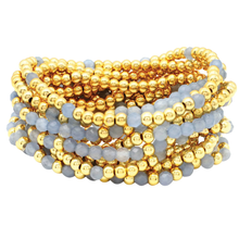 Load image into Gallery viewer, Gold &amp; Crystal Stone Bracelets
