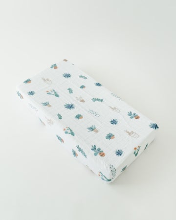 SALE-Prickle Pots Cotton Muslin Changing Pad Cover – The Village
