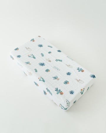 Prickle Pots Cotton Muslin Changing Pad Cover