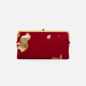 Lauren Clutch Wallet in Gold Leaf Cow Hide