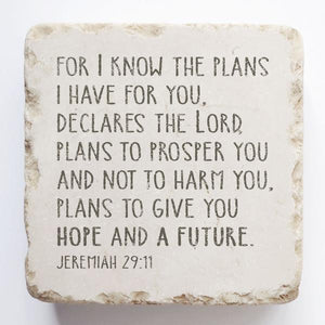 Jeremiah 29:11- For I know the plans I have for you, declares the Lord...
