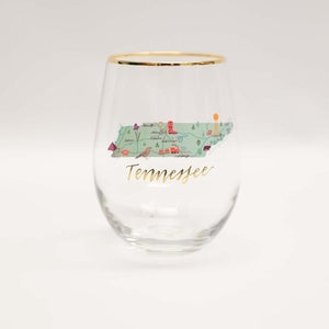 Tennessee Stemless Wine Glass