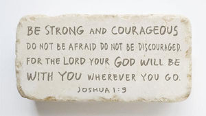 Joshua 1:9 Stone
