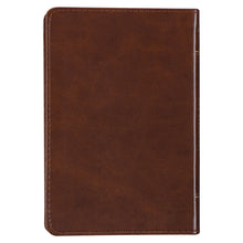 Load image into Gallery viewer, Be Strong and Steadfast Brown Faux Leather Daily Devotional
