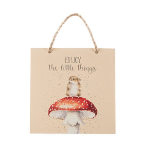 Enjoy the Little Things Wooden Plaque Decor