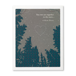 You Two Are Together In The Stars - Wedding Card