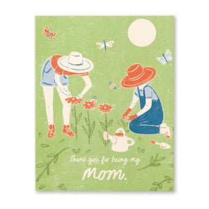 Thank You For Being My Mom - Mother's Day Card