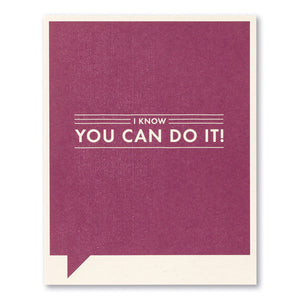 Win Win - Encouragement Greeting Card