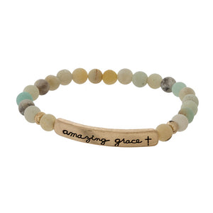 Inspirational Stone Bracelets in Assorted Styles