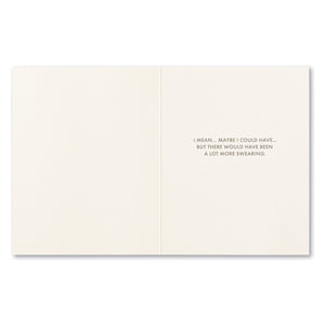 Without You - Thank You Greeting Card