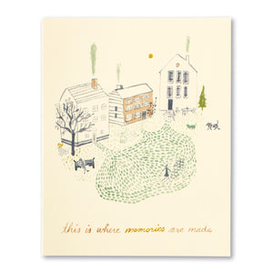 This is Where Memories are Made -- New Home Greeting Card