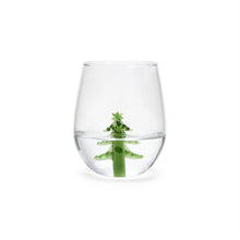 Load image into Gallery viewer, Christmas Tree Stemless Wine Glass
