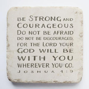 Joshua 1:9 Stone