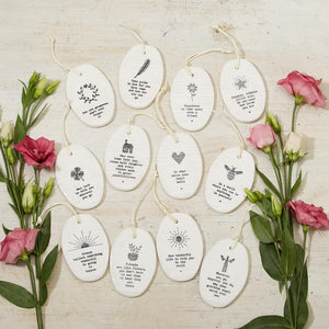 Sweet Sayings Oval Ornaments