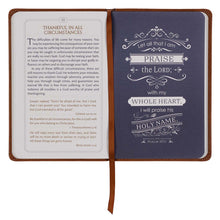 Load image into Gallery viewer, 101 Devotions for Men Tawny Brown Faux Leather Devotional - 1 Timothy 6:11
