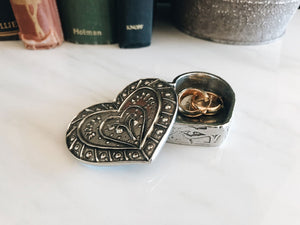 Tiny Pewter Sentiment Boxes