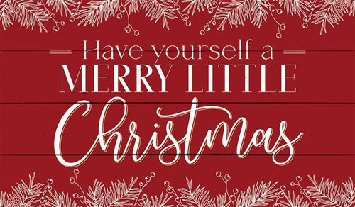 Merry Little Christmas Pallet Wall Decor