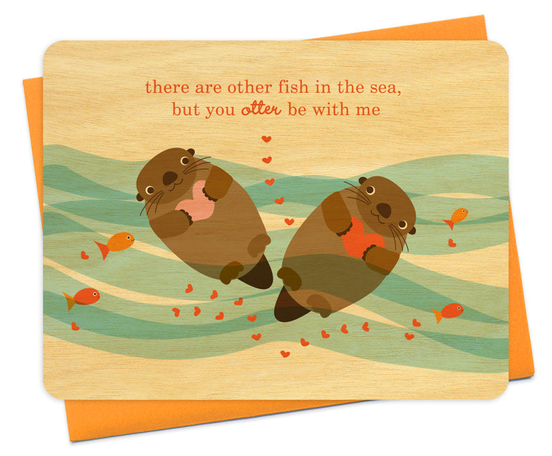 Otter Love- Greeting Card